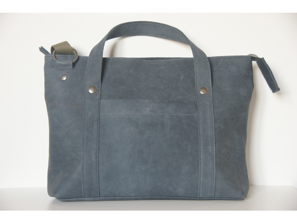 shopper horizontaal: blauw - foto 3